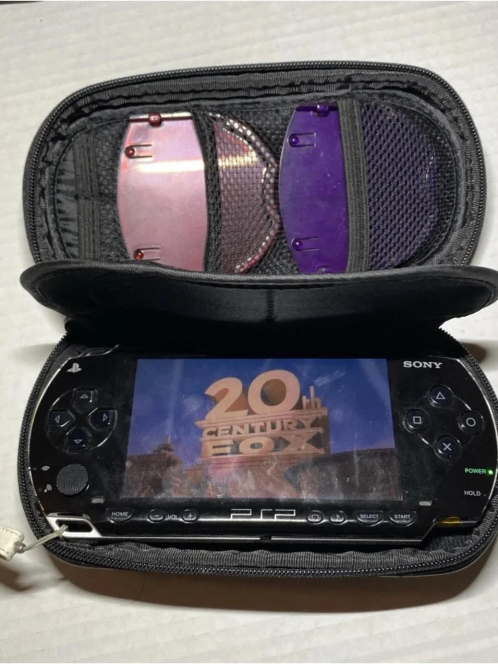 Sony PSP 1001 Black Console & Battery, Comes With Charger & Case Tested.